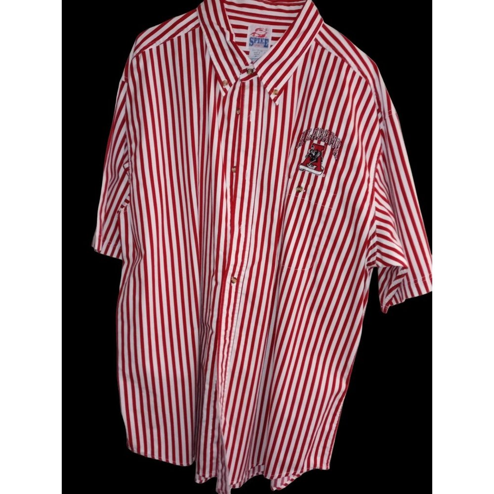 Vintage Alabama Pinstripes Button Up Shirt XL,